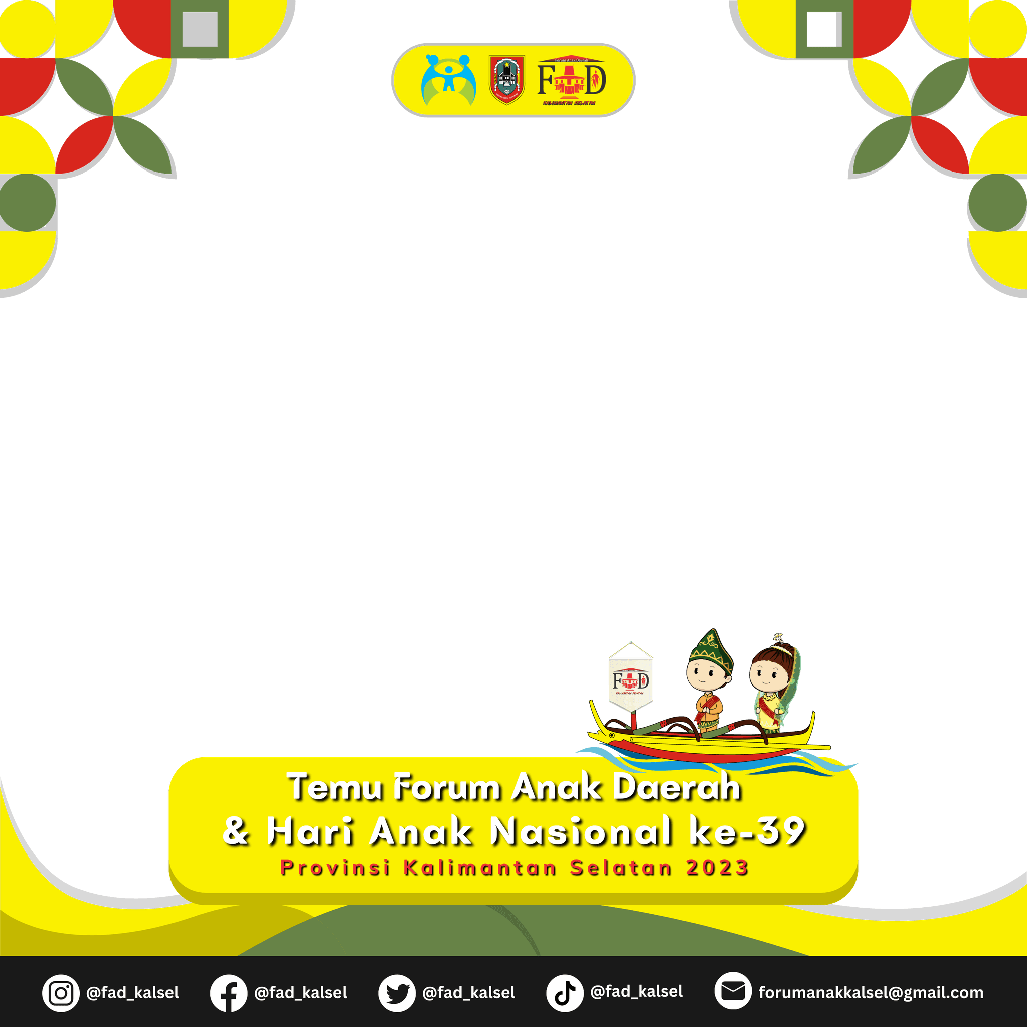 T*****n Temu Forum Anak Daerah & Hari Anak Nasional Provinsi Kalimantan Selatan ke-39 Tahun 2023