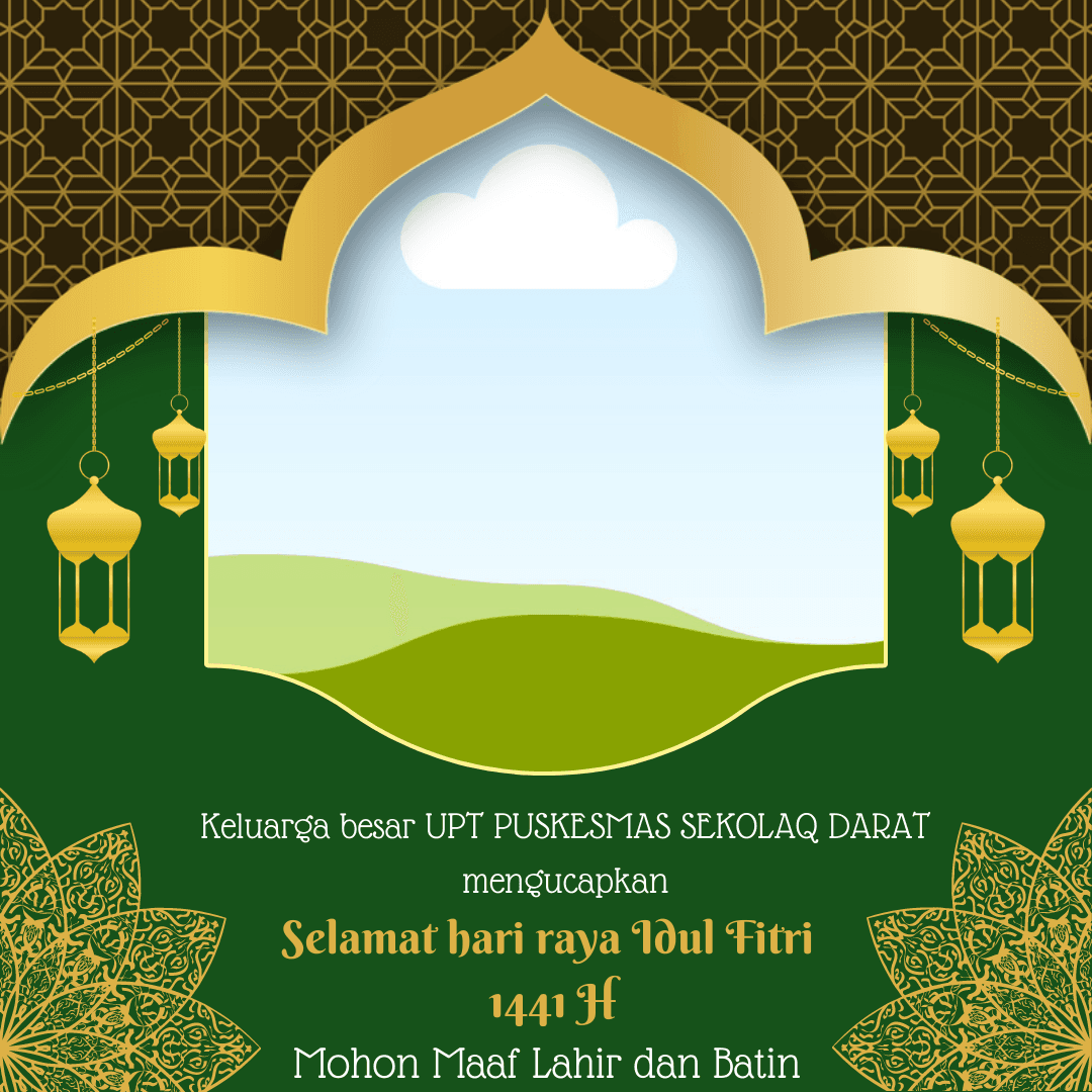 upt puskesmas sekolaq darat idul fitri