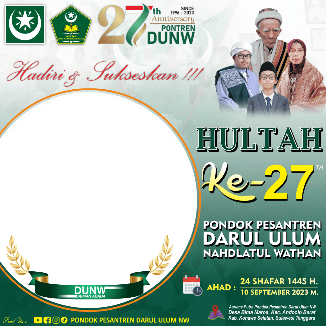 Sukseskan HULTAH Ke-27 Pontren Darul Ulum NW