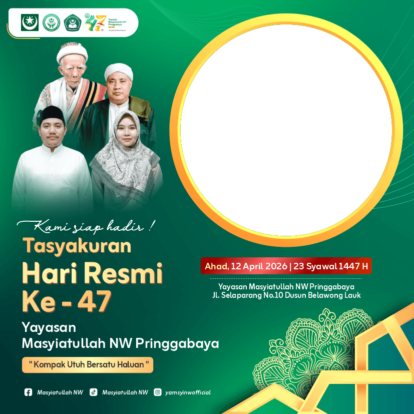 HARI RESMI YAYASAN MASYIATULLAH NW PRINGGABAYA