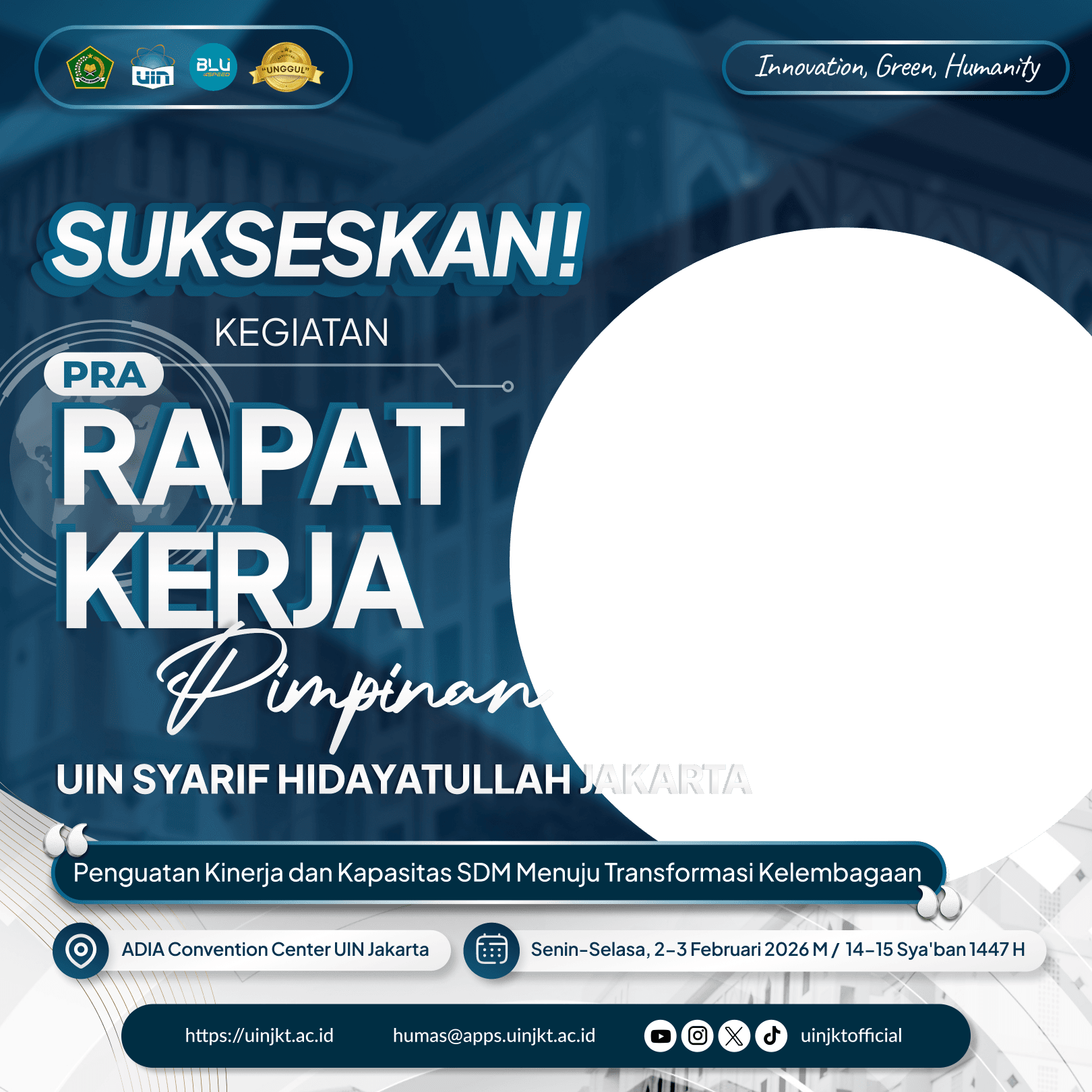 Pra Rapat Kerja Pimpinan UIN Syarif Hidayatullah Jakarta 2026