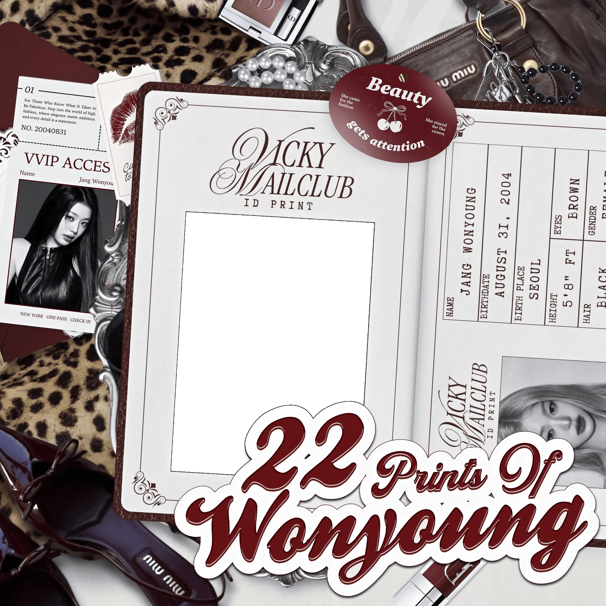 ☆ 22PrintsOfWonyoung / 🐆🖤