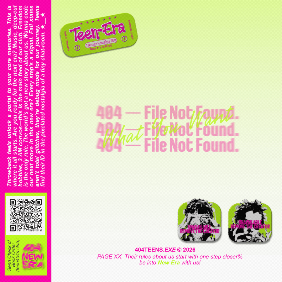 TEEN404S! DIAL-UP TO DREAMLAND! 